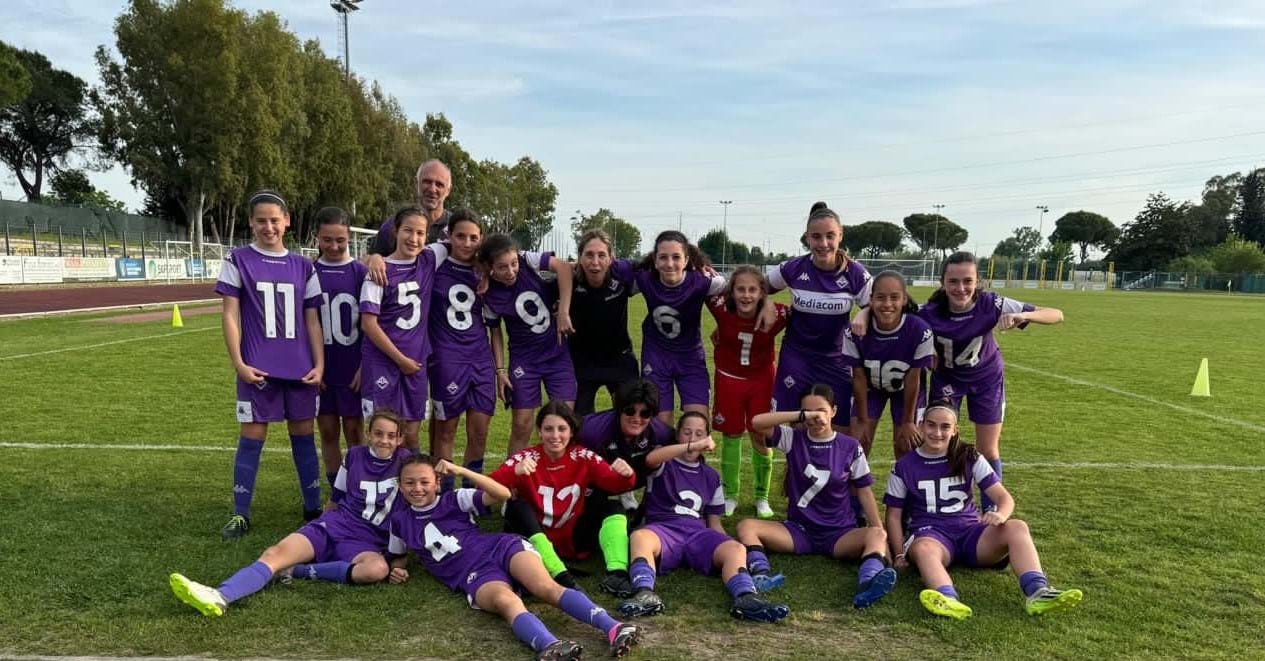 Under 12 Femminile, Fiorentina prima squadra qualificata alla fase nazionale: le viola si aggiudicano il girone di San Giuliano Terme