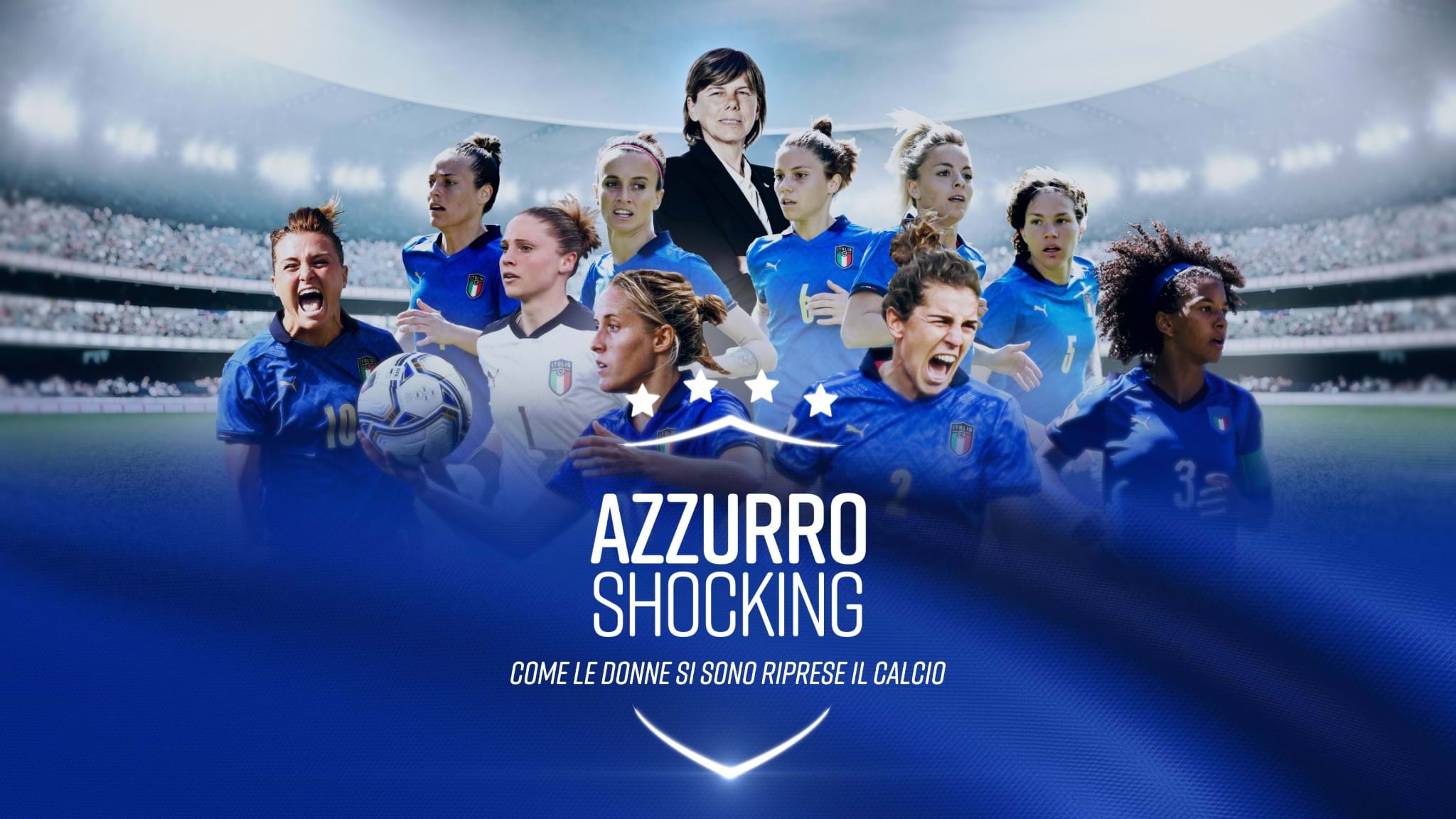 Su Rai 1 sabato 9 luglio alle 20.30 il documentario ‘Azzurro Shocking, come le donne si sono riprese il calcio’