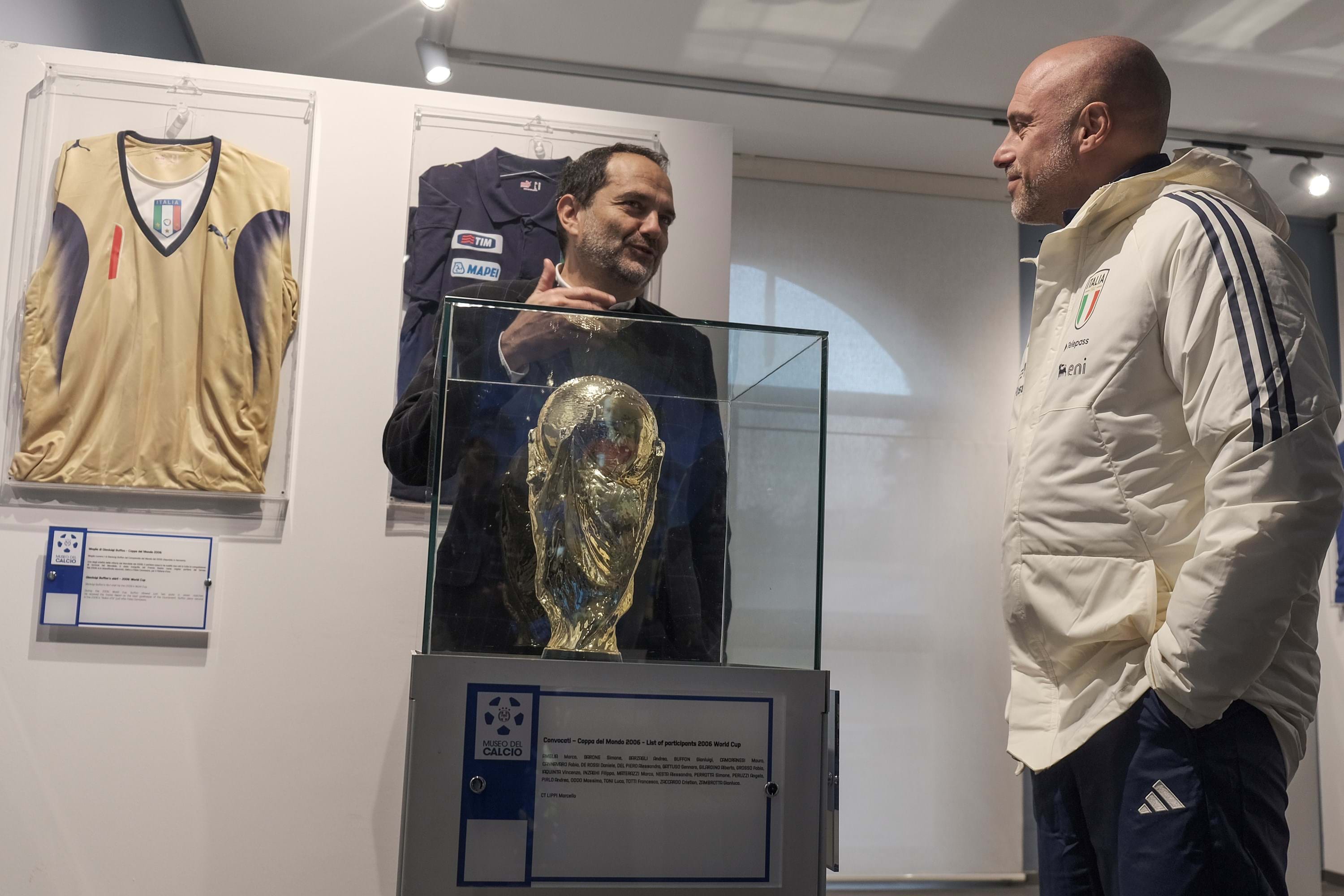 Il Ct Soncin in visita al Museo del Calcio: “Qui si respira davvero la magia della maglia azzurra”