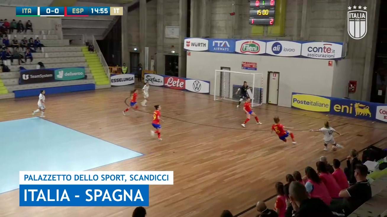 Highlights: Italia-Spagna 2-2 Futsal femminile 