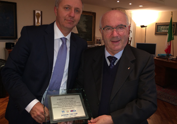 Tavecchio incontra Achini: “Il calcio come strumento per educare i ragazzi”
