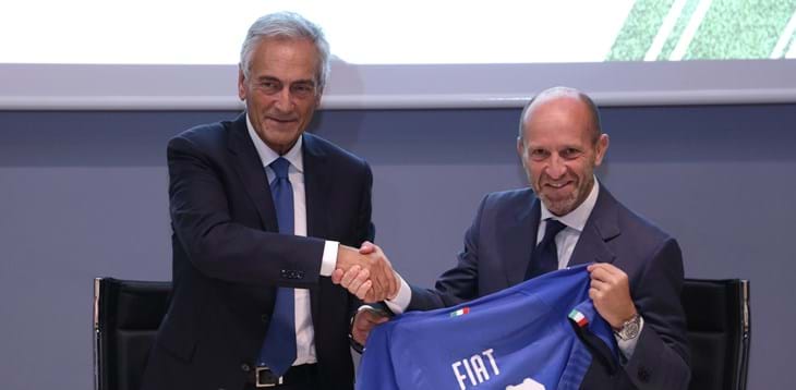 Coverciano è la cornice per il lancio della nuova Fiat 500x Sport. Gravina: “Una bellissima collaborazione”