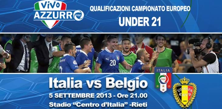 Under 21: in vendita i biglietti per Italia-Belgio