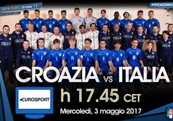 Europeo Under 17: Croazia-Italia, alle 17.45 in diretta su Eurosport!