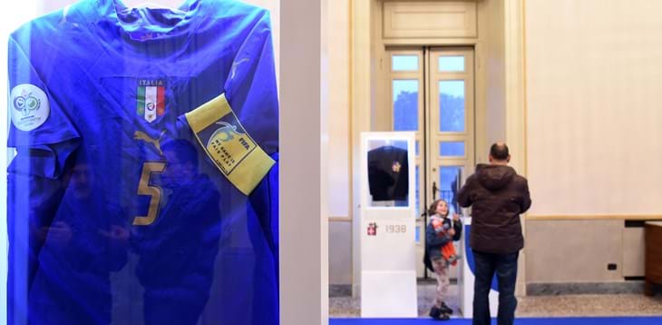 Prima di Italia-Grecia all’Olimpico l’esposizione dei cimeli di alcuni grandi campioni azzurri