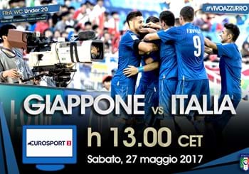 Mondiale Under 20: alle ore 13 Italia vs Giappone match decisivo per il passaggio agli ottavi