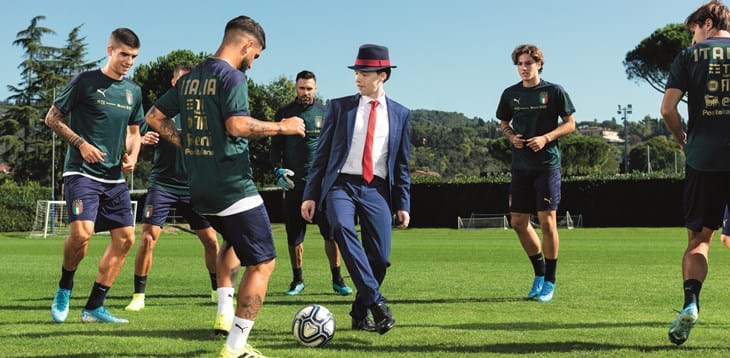 TIMVISION porta Sven Otten e i RobotTIM in campo con la Nazionale