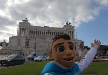 La mascotte Skillzy nei luoghi simbolo di Roma