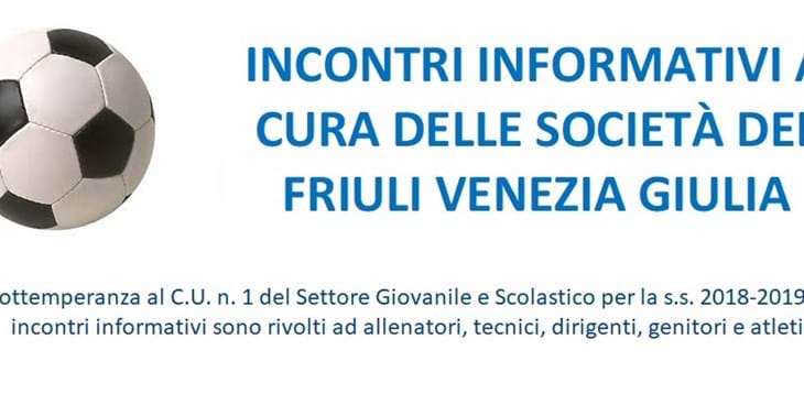 Incontro Informativo: “Una sana alimentazione per il miglioramento dell'attività sportiva del giovane atleta. Regole della piramide alimentare