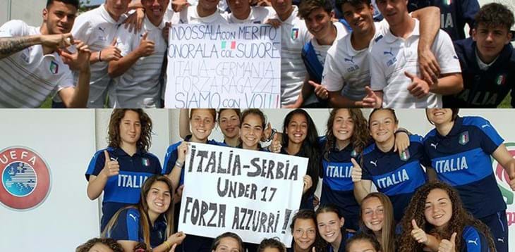 Le Under 17 maschili e femminili all’Europeo: quando l’entusiasmo unisce le Nazionali Azzurre