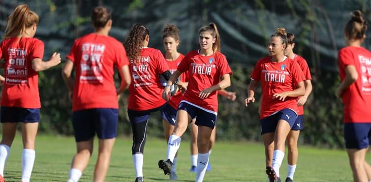 The Azzurrine to depart for the Netherlands where they will play their first friendly of the season on Saturday