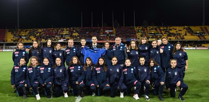 Benevento: premiate le calciatrici del Napoli vincitrici della Danone Nations Cup 2019