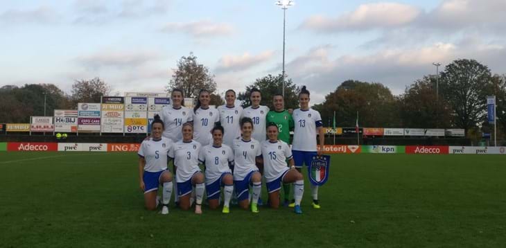 Italia battuta in amichevole dall’Olanda, le Azzurrine si fermano al palo