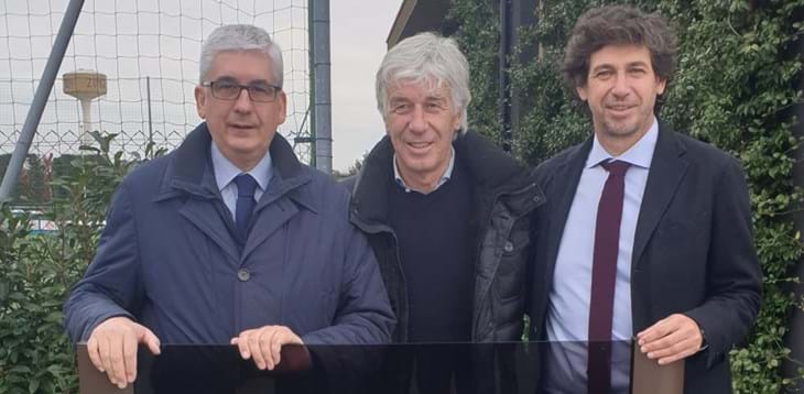 Intitolata a ‘Favini’ la nuova Accademia dell'Atalanta. Albertini: “Mino, punto di riferimento per i giovani”