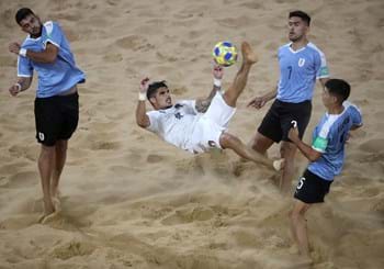 FIFA Beach Soccer World Cup: l’Italia sbatte sui pali, l’Uruguay vince 4-3