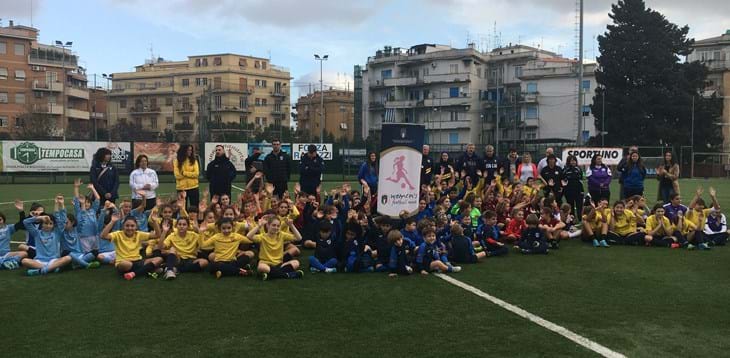 Festa del calcio femminile per i Playdays organizzati in collaborazione con il Municipio II