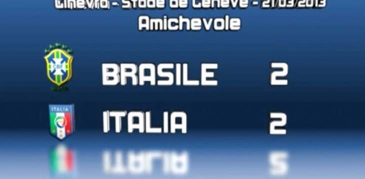 Brasile-Italia 2-2: gli highlights
