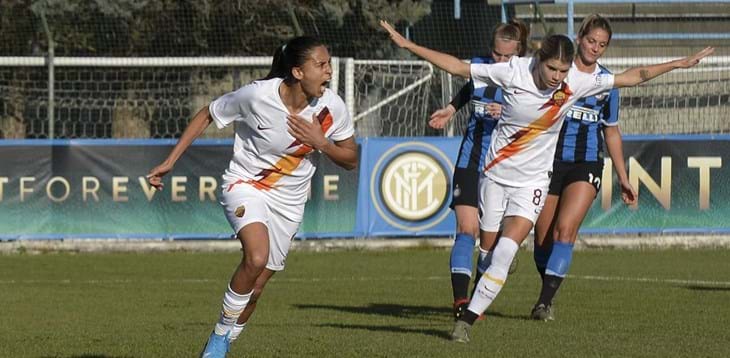 Poker della Roma in casa dell’Inter, le giallorosse salgono al terzo posto in classifica