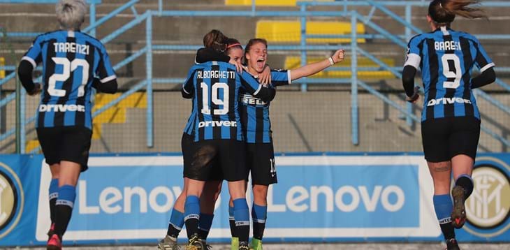 Vittorie casalinghe per Florentia e Inter, pareggio per 2-2 tra Roma e Fiorentina