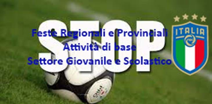 Annullate tutte le feste dell'attività di base stagione sportiva 2019/20.