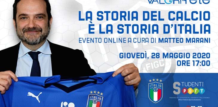 La storia del calcio è la storia d'Italia: il 28 maggio l'evento del Settore Giovanile e Scolastico con Matteo Marani