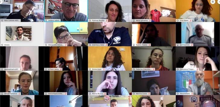 Web meeting del calcio femminile siciliano con Rosalia Pipitone, portiere della Roma