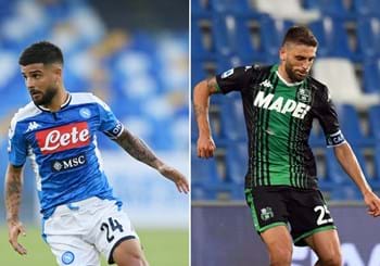 The statistical head-to-head of Serie A matchday 36: Lorenzo Insigne and Domenico Berardi