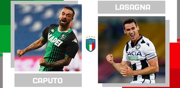 The statistical head-to-head for matchday 38 in Serie A: Francesco Caputo vs. Kevin Lasagna