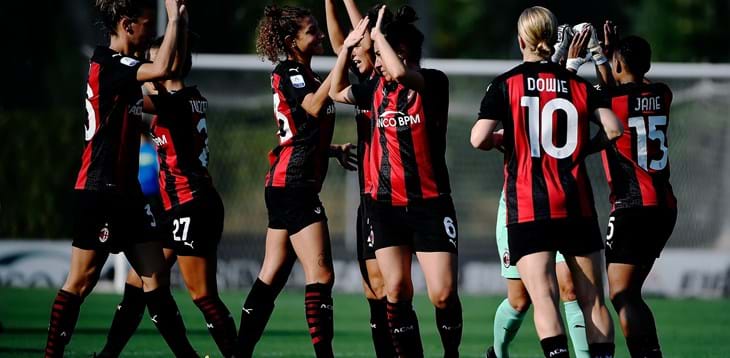 Milan ed Empoli Ladies vincono all’esordio in campionato, la Roma pareggia in casa del Sassuolo
