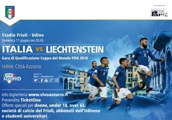 Qualificazioni Mondiali: in vendita i biglietti per il match con il Liechtenstein
