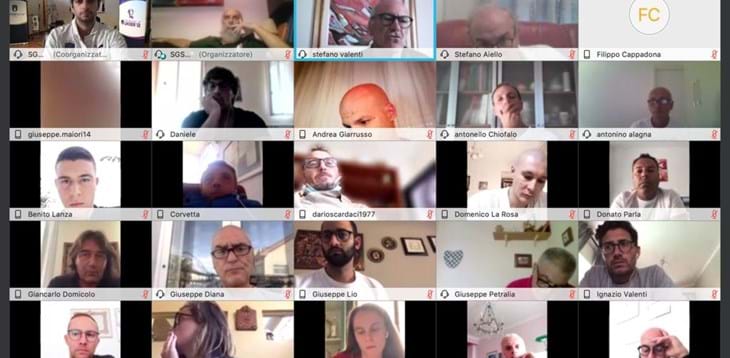 Riunione in modalità di web conference dello staff regionale del SGS