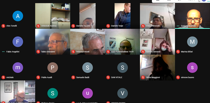 Terzo video incontro: società della provincia di Massa Carrara.