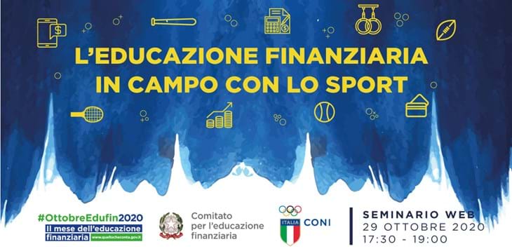 “L'Educazione finanziaria in campo con lo sport”, corso gratuito per atleti e tecnici