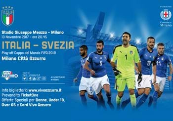 Sono in vendita i biglietti per Italia-Svezia a Milano e Svezia-Italia a Solna!