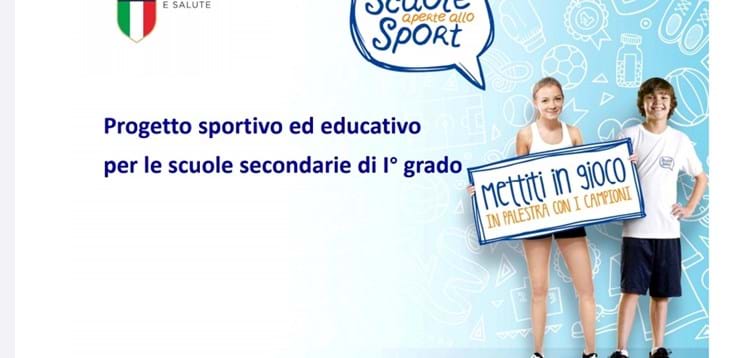 “Scuole aperte allo sport”: il progetto del CONI in sinergia con il Settore Giovanile Scolastico della Sicilia