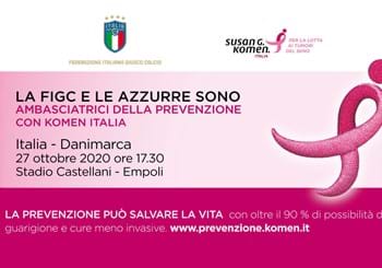 La FIGC e le Azzurre al fianco di Komen Italia per la prevenzione dei tumori del seno