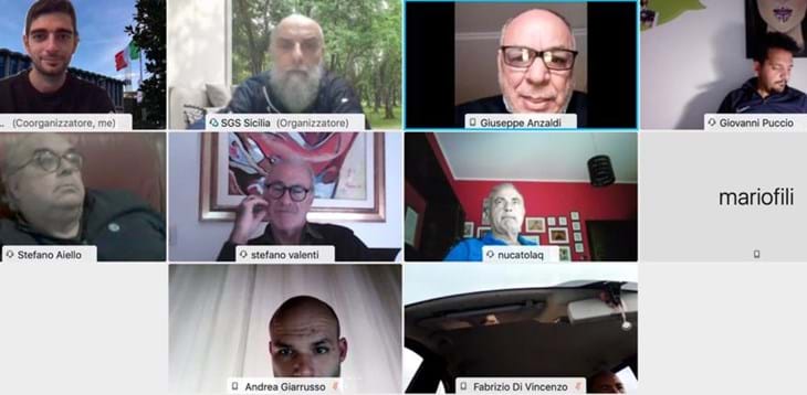 Riunione in call conference per lo staff regionale del SGS