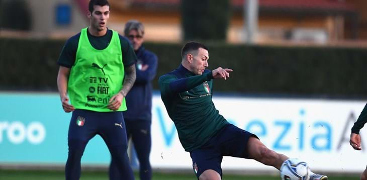 Nineteen Azzurri take part in training, eleven more to arrive tomorrow. Criscito and Caputo out