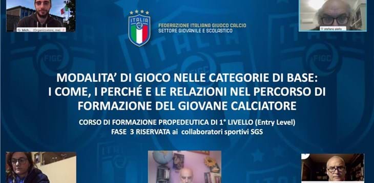 Entry Level: corso di formazione propedeutica di 1° livello Fase 3 sul tema “Modalità di gioco nelle categorie di Base” per i collaboratori SGS