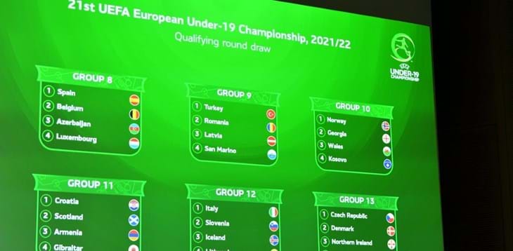 Sorteggiati a Nyon i gironi della prima fase di qualificazione dei Campionati Europei Under 19 e Under 17