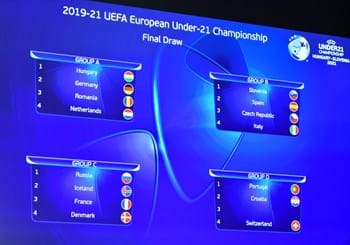U21 Euro: Azzurrini drawn with Slovenia, Spain and the Czech Republic