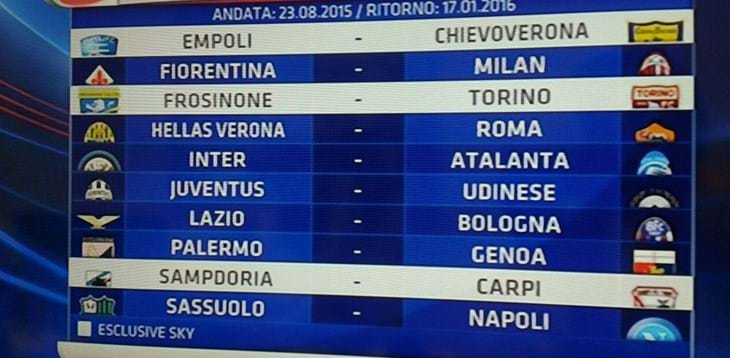 Avvio sprint con Fiorentina-Milan, Roma-Juve alla seconda, derby di Milano alla terza