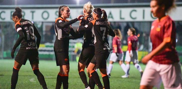 Juventus e Roma battono Pomigliano e Roma CF e approdano ai quarti