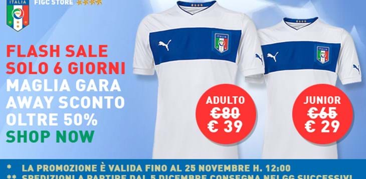 FIGC STORE: FLASH SALE MAGLIA AWAY