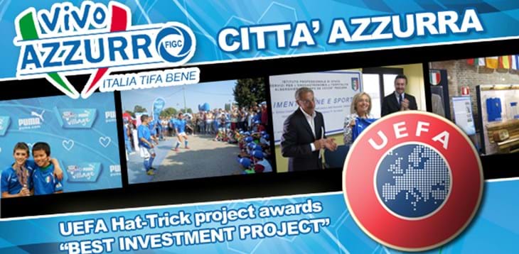 La UEFA premia Vivo Azzurro per il progetto “Città Azzurra del Calcio”