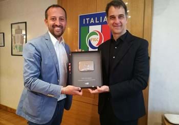 A FIGC Vivo Azzurro il “Silver Play Button” per il canale YouTube della Nazionale