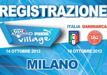 Registrazione Scuole Calcio Vivo Azzurro Puma Village e Italia-Danimarca