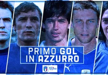 Primo gol in Azzurro: Riva, Camoranesi, Albertini, Marchisio, Bettega