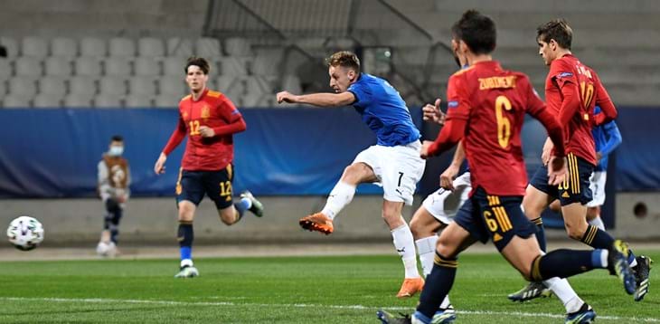 L’Italia pareggia con la Spagna, decisiva la gara con la Slovenia. Nicolato: “Questo è lo spirito che mi piace”