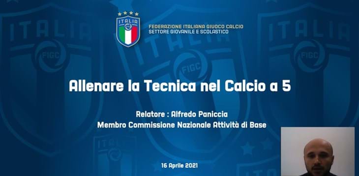 Questo pomeriggio il webinar dal titolo “Allenare la tecnica nel calcio a 5”
